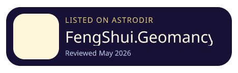 FengShui.Geomancy.Net is listed on AstroDir