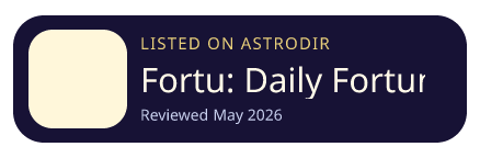 Fortu: Daily Fortune is listed on AstroDir