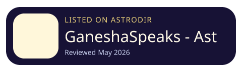 GaneshaSpeaks - Astrology Chat is listed on AstroDir