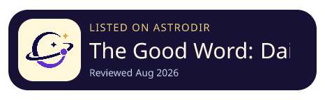 The Good Word: Daily Formation is listed on AstroDir