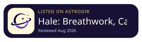 Hale: Breathwork, Calm, Sleep 已收录在 AstroDir