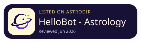 HelloBot - Astrology & Tarot is listed on AstroDir
