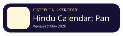 Hindu Calendar: Panchang 2026 Official Site is listed on AstroDir