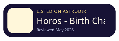 Horos - Birth Chart 已收录在 AstroDir