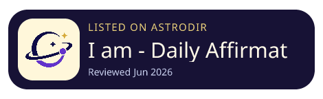 I am - Daily Affirmations is listed on AstroDir