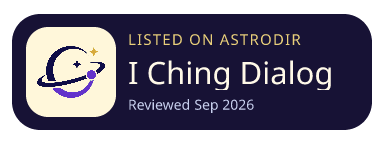 I Ching Dialogue is listed on AstroDir