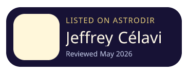 Jeffrey Célavie is listed on AstroDir