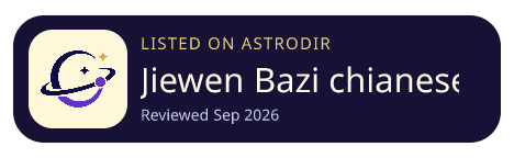 Jiewen Bazi chianese Astrology is listed on AstroDir