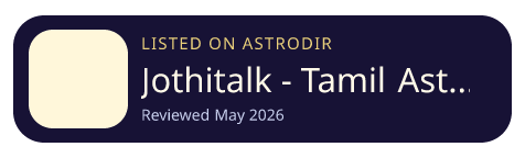 Jothitalk - Tamil Astrology is listed on AstroDir