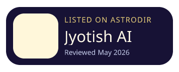 Jyotish AI is listed on AstroDir