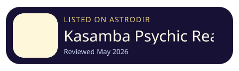 Kasamba Psychic Reading Chat is listed on AstroDir