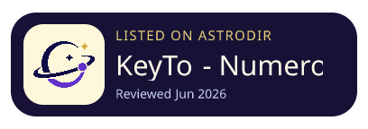 KeyTo - Numerology is listed on AstroDir
