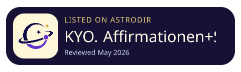 KYO. Affirmationen+Subliminals is listed on AstroDir