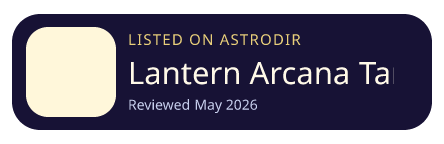 Lantern Arcana Tarot is listed on AstroDir