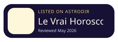 Le Vrai Horoscope is listed on AstroDir