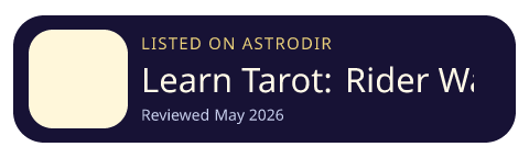 Learn Tarot: Rider Waite Cards is listed on AstroDir