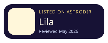 Lila is listed on AstroDir