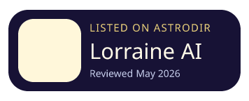 Lorraine AI is listed on AstroDir