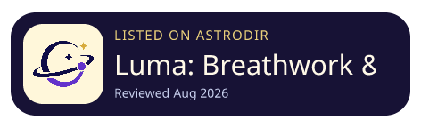 Luma: Breathwork & Meditation is listed on AstroDir