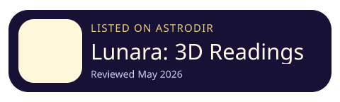 Lunara: 3D Readings Official Site is listed on AstroDir