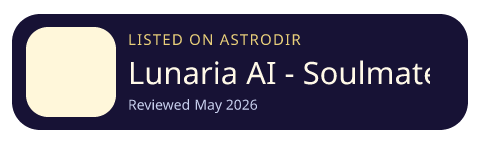 Lunaria AI - Soulmate Drawing is listed on AstroDir
