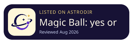 Magic Ball: yes or no 已收录在 AstroDir