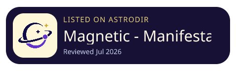 Magnetic - Manifestation App is listed on AstroDir