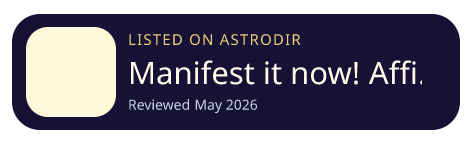 Manifest it now! Affirmations Official Site is listed on AstroDir