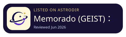 Memorado (GEIST)：脑与脑 is listed on AstroDir