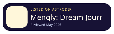 Mengly: Dream Journal AI is listed on AstroDir