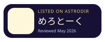 めろとーく is listed on AstroDir