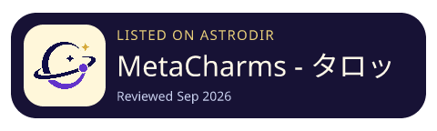 MetaCharms - タロット、ルーン is listed on AstroDir