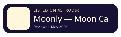Moonly — Moon Calendar is listed on AstroDir
