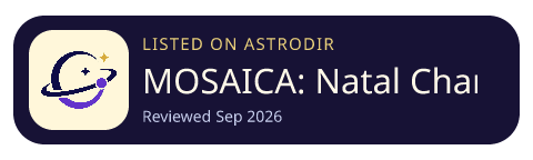 MOSAICA: Natal Chart & Oracle is listed on AstroDir