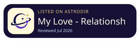 My Love - Relationship Tracker is listed on AstroDir