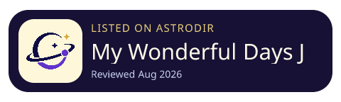 My Wonderful Days Journal is listed on AstroDir