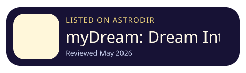 myDream: Dream Interpretation is listed on AstroDir
