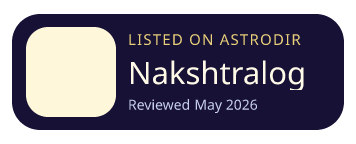 Nakshtralogy is listed on AstroDir