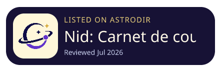 Nid: Carnet de couple 已收录在 AstroDir