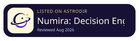 Numira: Decision Engine is listed on AstroDir