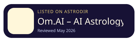Om.AI – AI Astrology & Kundli is listed on AstroDir
