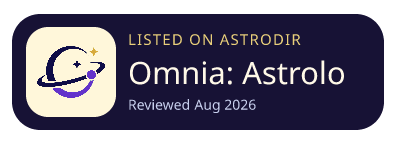 Omnia: Astrologia is listed on AstroDir