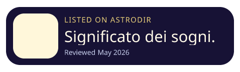 Significato dei sogni, Oneiros is listed on AstroDir
