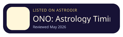 ONO: Astrology Timing Coach is listed on AstroDir