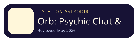 Orb: Psychic Chat & Reading is listed on AstroDir