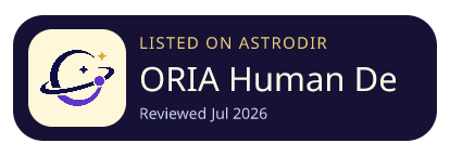 ORIA Human Design is listed on AstroDir