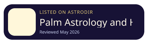 Palm Astrology and Horoscope is listed on AstroDir