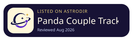 Panda Couple Trackers is listed on AstroDir