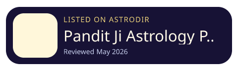 Pandit Ji Astrology Prediction is listed on AstroDir