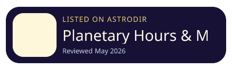 Planetary Hours & Moon Phase 已收录在 AstroDir